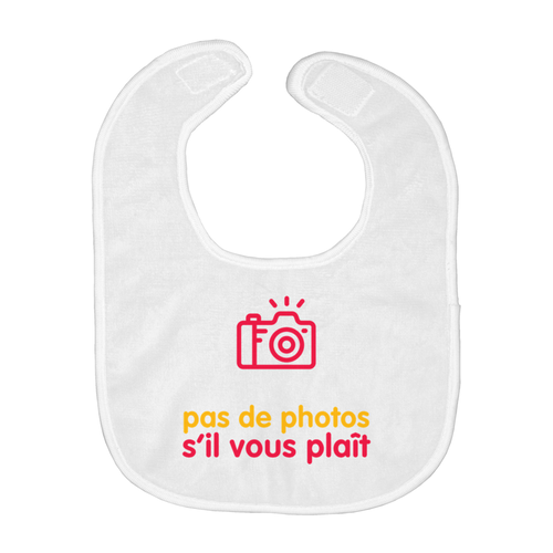 No Photos Bib (French)