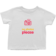No Photos Toddler T-Shirts (English)