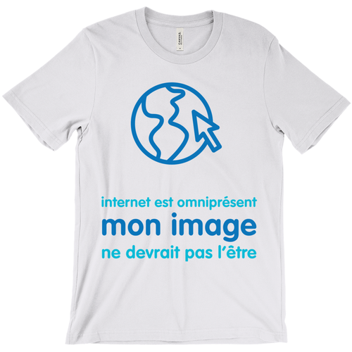 Internet is Ubiquitous Adult T-Shirts (French)