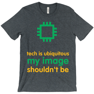 Tech is Ubiquitous Adult T-Shirts (English)