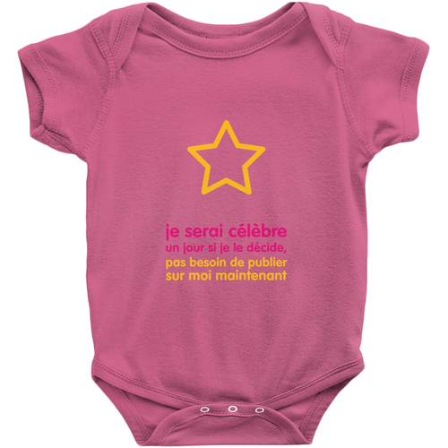 I'll be famous someday Onesie (French)