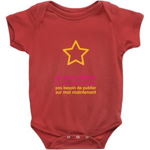 I'll be famous someday Onesie (French)