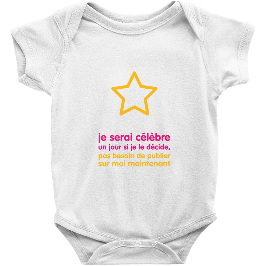 I'll be famous someday Onesie (French)