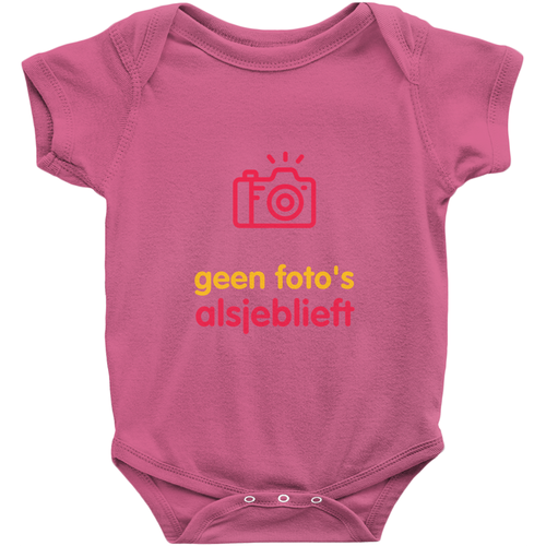 No Photos Onesie (Dutch)