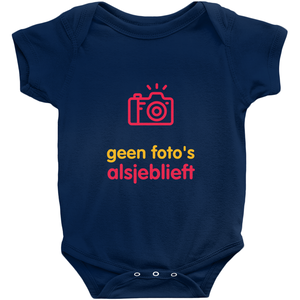 No Photos Onesie (Dutch)