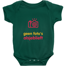 No Photos Onesie (Dutch)