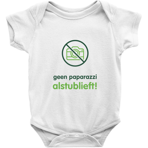 No Paparazzi Onesie (Dutch)