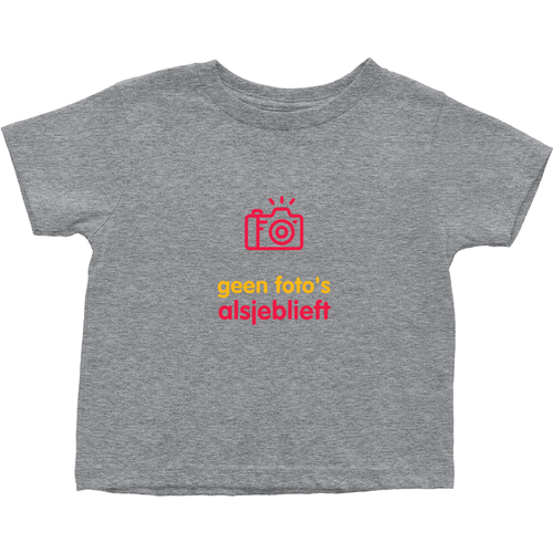 No Photos Toddler T-shirt (Dutch)