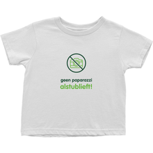 No Paparazzi Toddler T-Shirts (Dutch)