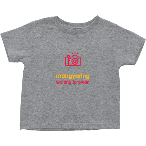 No Photos Toddler T-shirt (Filipino)