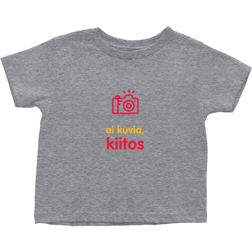 No Photos Toddler T-shirt (Finnish)