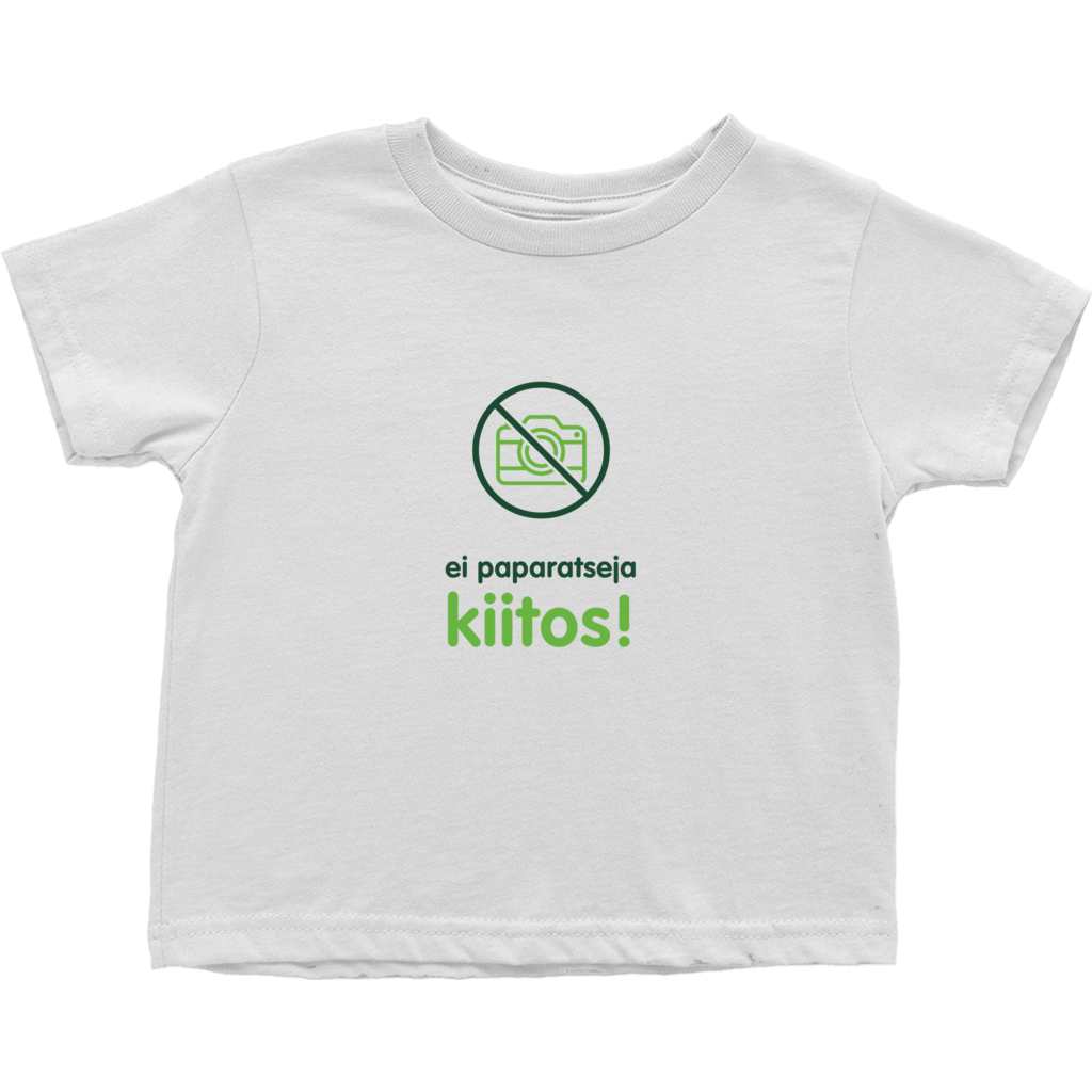 No Paparazzi Toddler T-Shirts (Finnish)