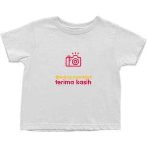 No Photos Toddler T-shirt (Indonesian)