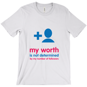 My worth Adult T-shirt (English)