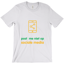 Don't Post Adult T-shirt (Dutch)