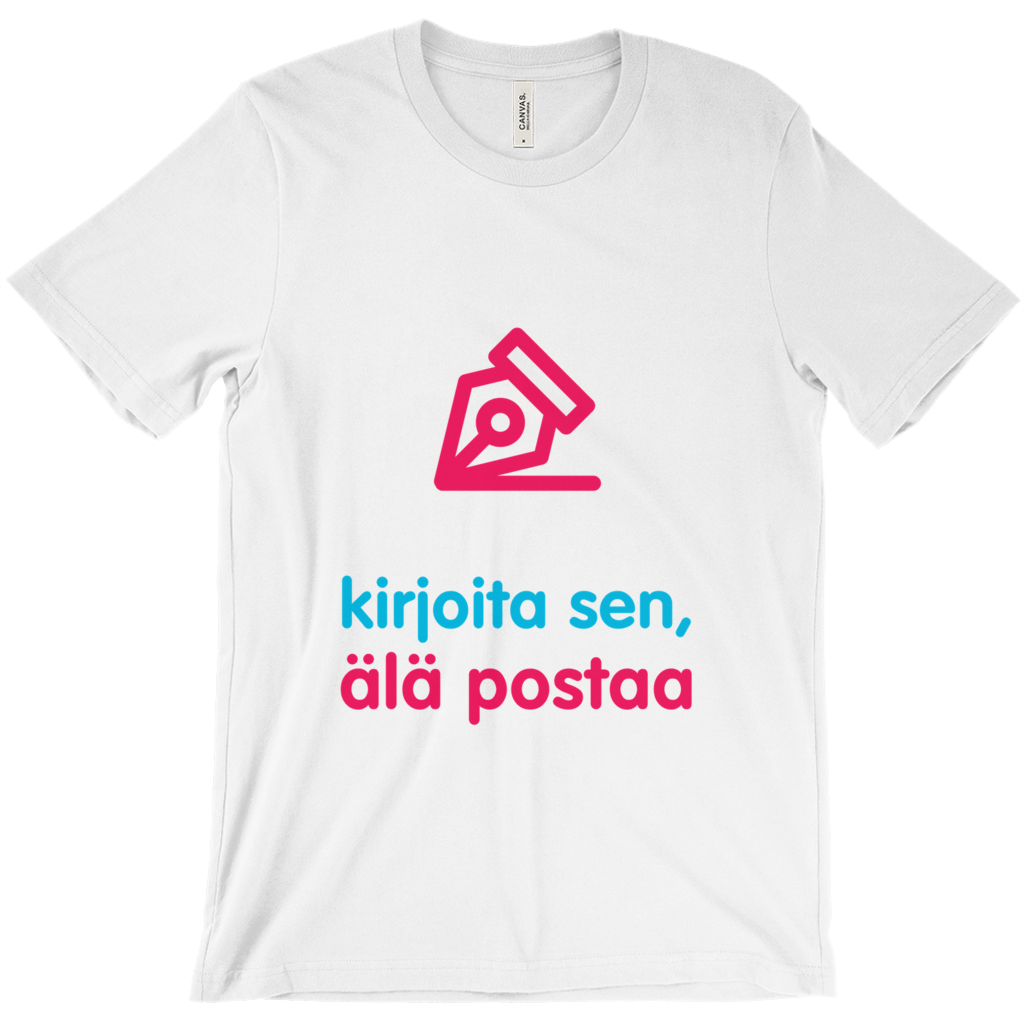 Write Adult T-shirt (Finnish)