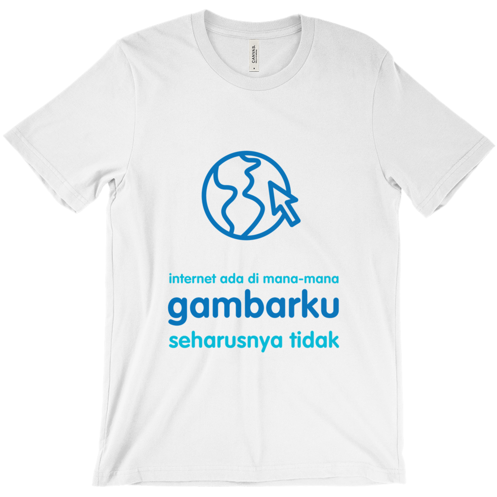 Internet is Ubiquitous Adult T-shirt (Indonesian)