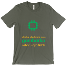 Tech is Ubiquitous Adult T-shirt (Indonesian)