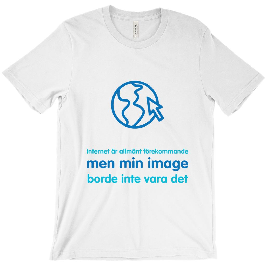 Internet is Ubiquitous Adult T-shirt (Swedish)
