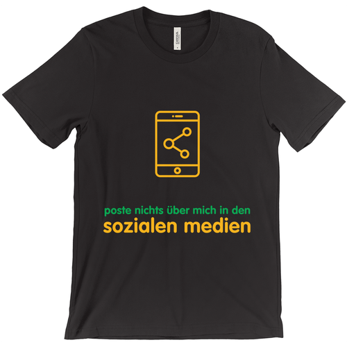 Don't Post  Adult T-shirt (German)