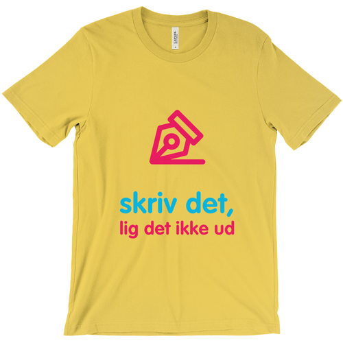 Write Adult T-shirt (Danish)