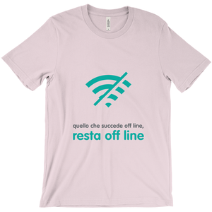 What happens offline Adult T-shirt (Italian)