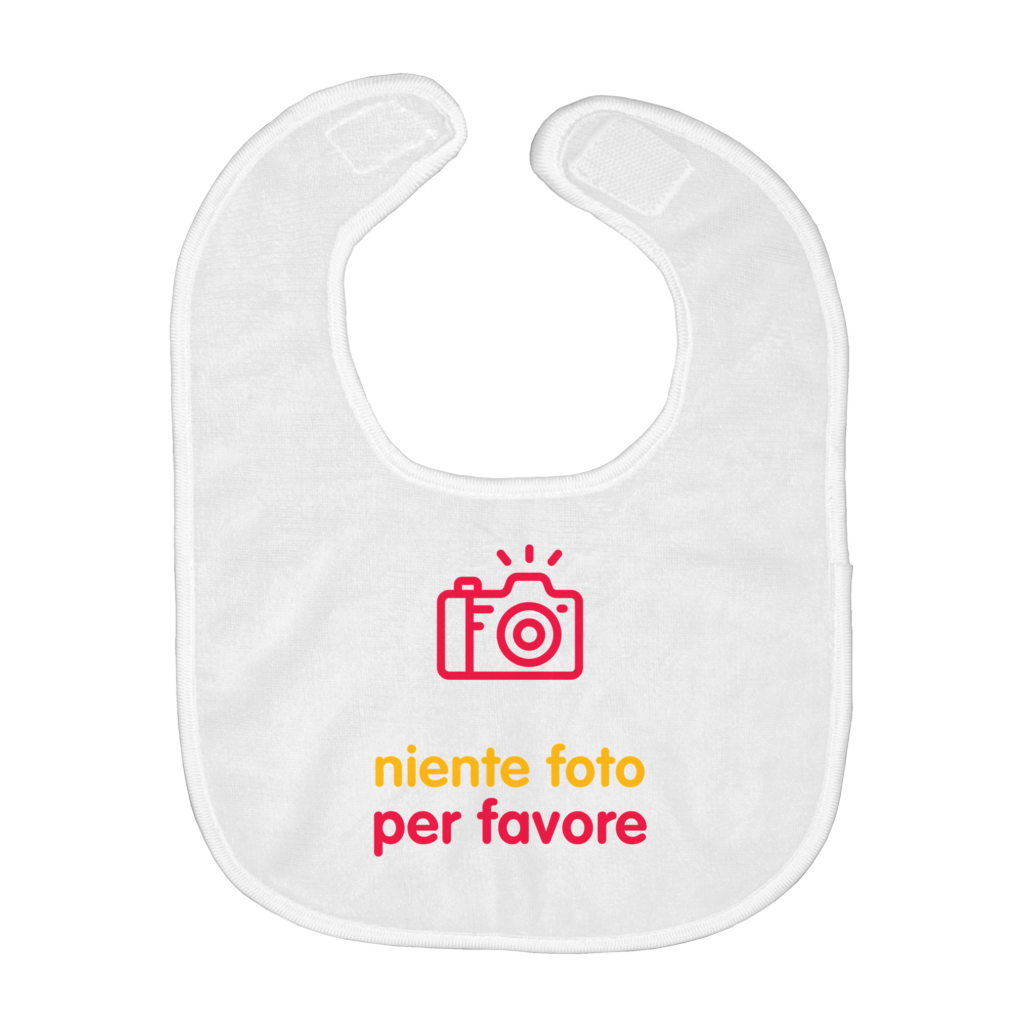 No Photos Bib (Italian)