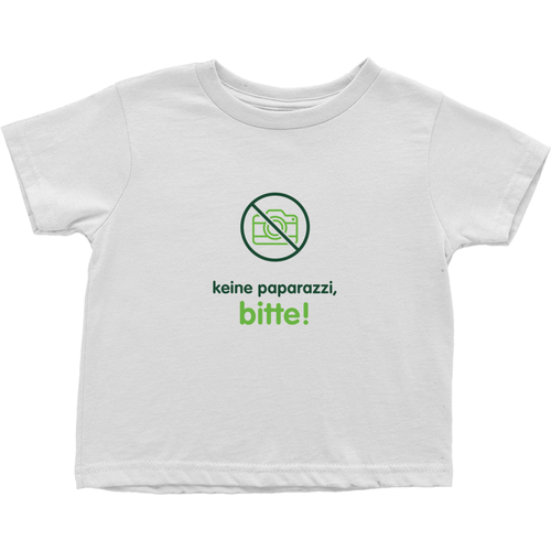 No Paparazzi Toddler T-Shirts (German)