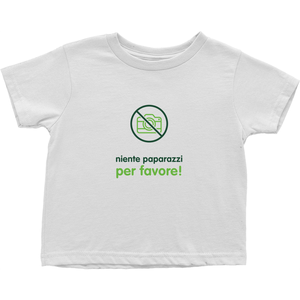 No Paparazzi Toddler T-Shirts (Italian)