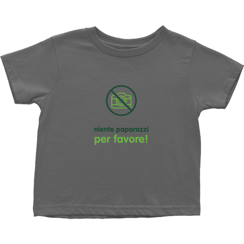 No Paparazzi Toddler T-Shirts (Italian)