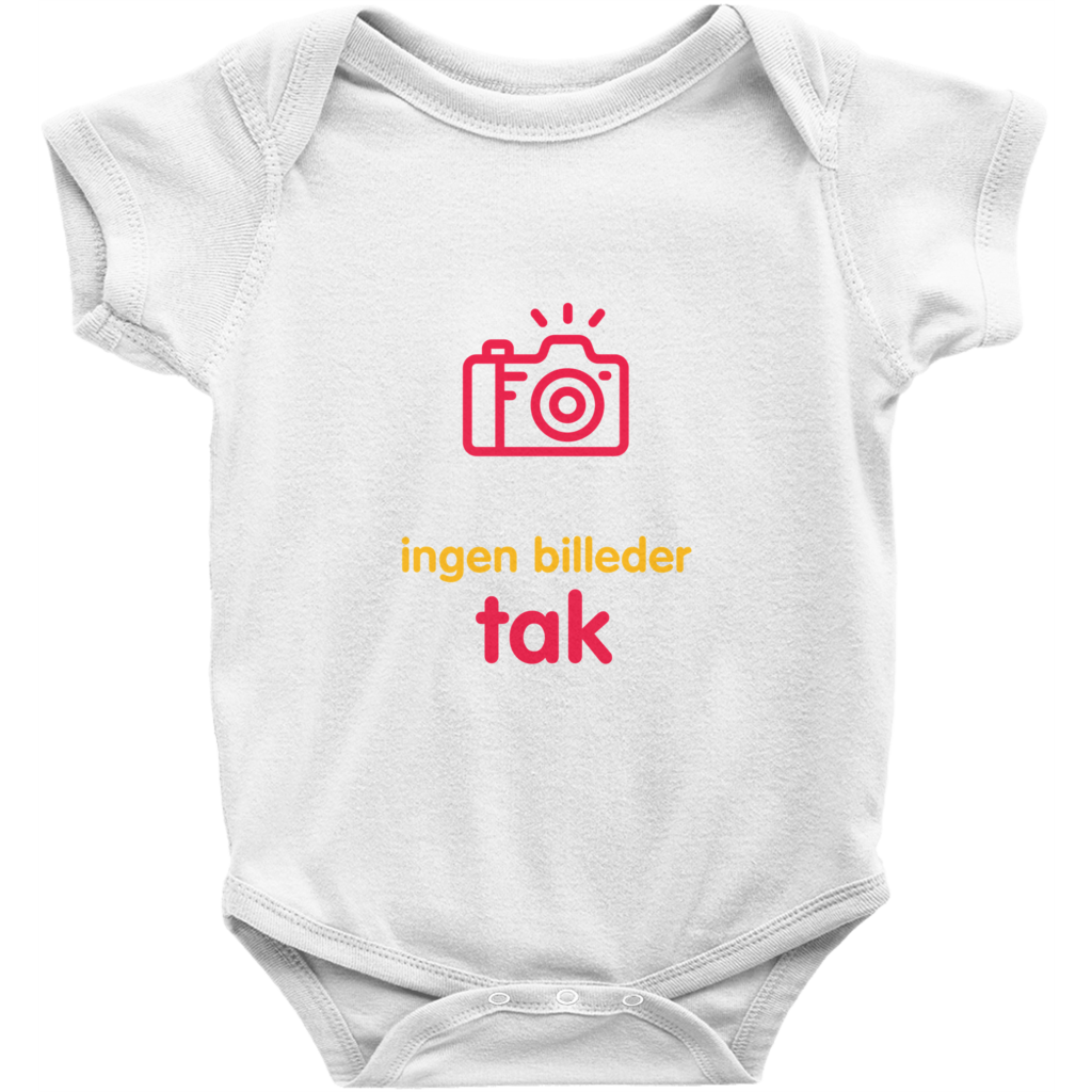 No Photos Onesie (Danish)